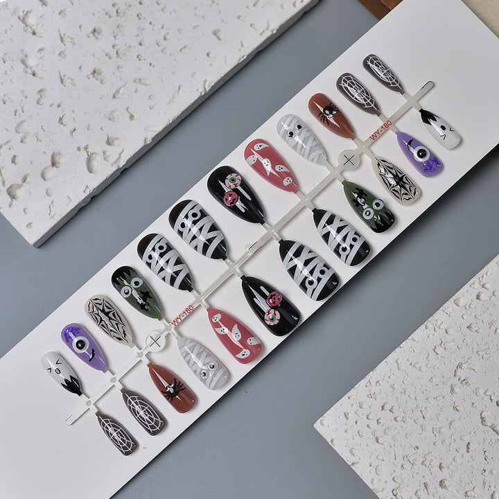 Whimsical Halloween-Themed Press-On Nail Set Kalsten