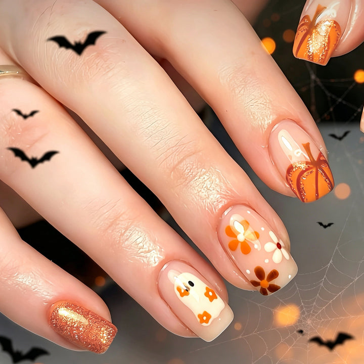 Festive Autumn-Themed Nail Art Set Kalsten