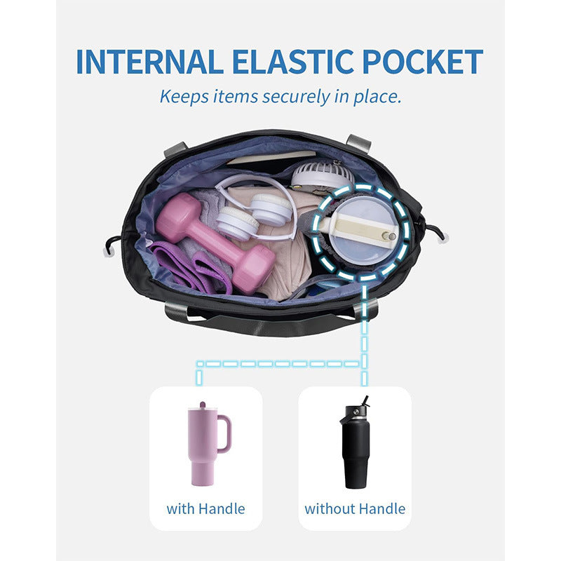 Versatile sports bag with separate yoga mat carrying compartment Kalsten