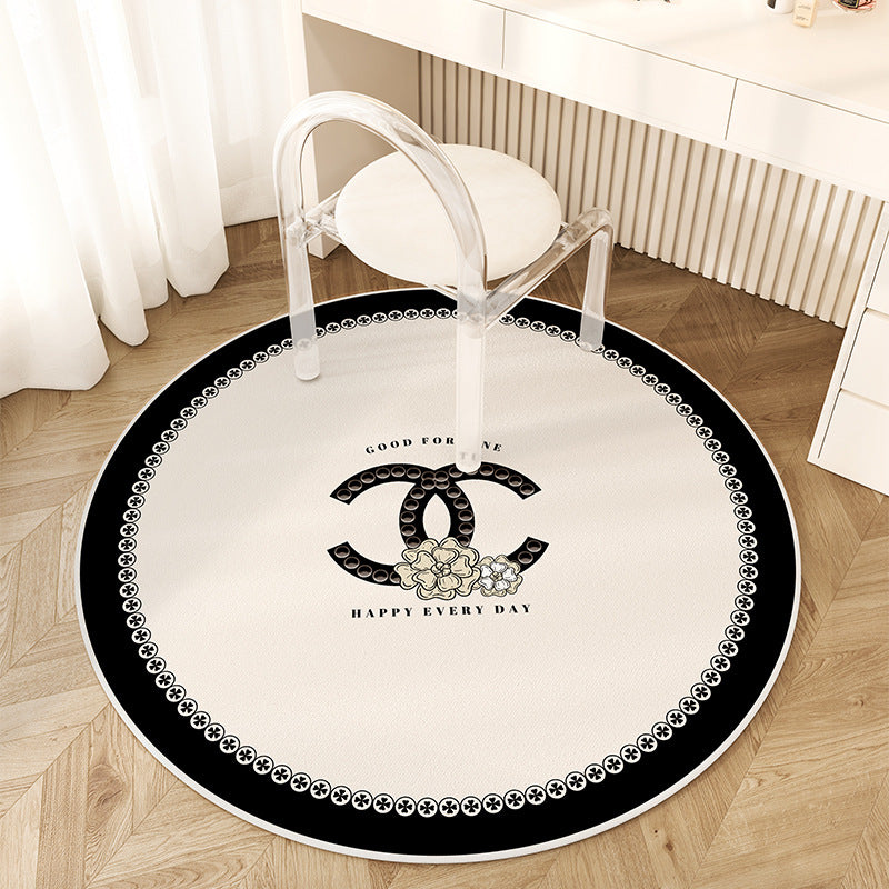 Artistic Round Area Rug for Indoor Home Decor