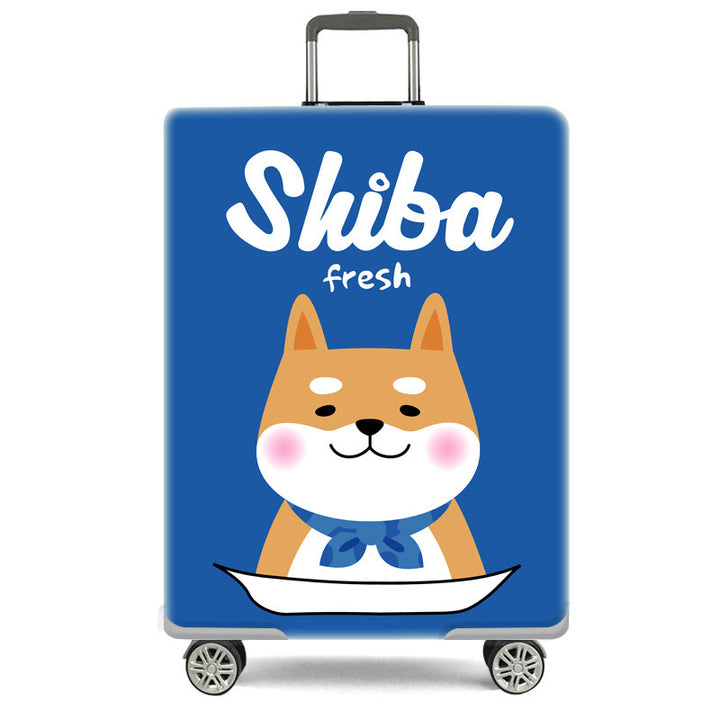 Women's hard-shell suitcase in creative Shiba motif Kalsten