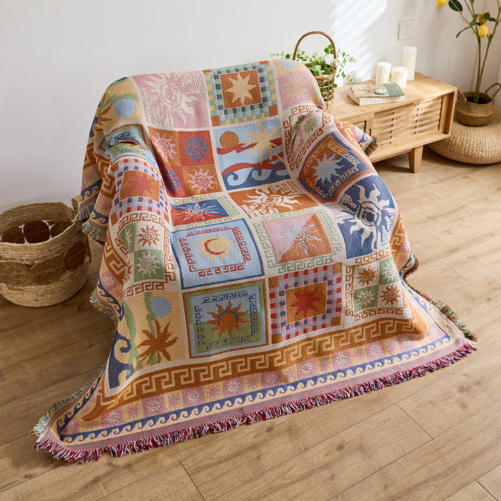 Artistic Jacquard Throw Blanket