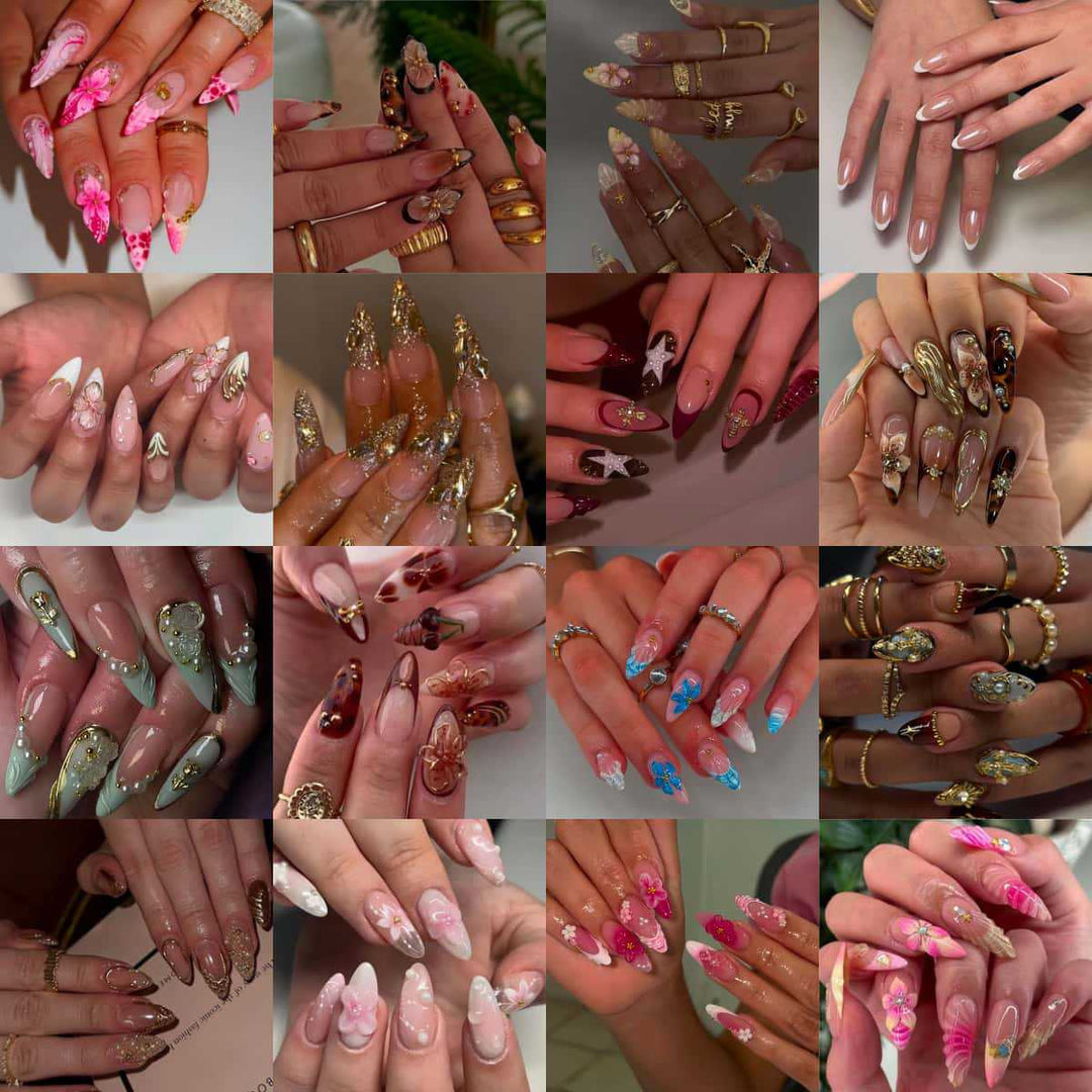Elegant Gel Nail Art Extensions Kalsten