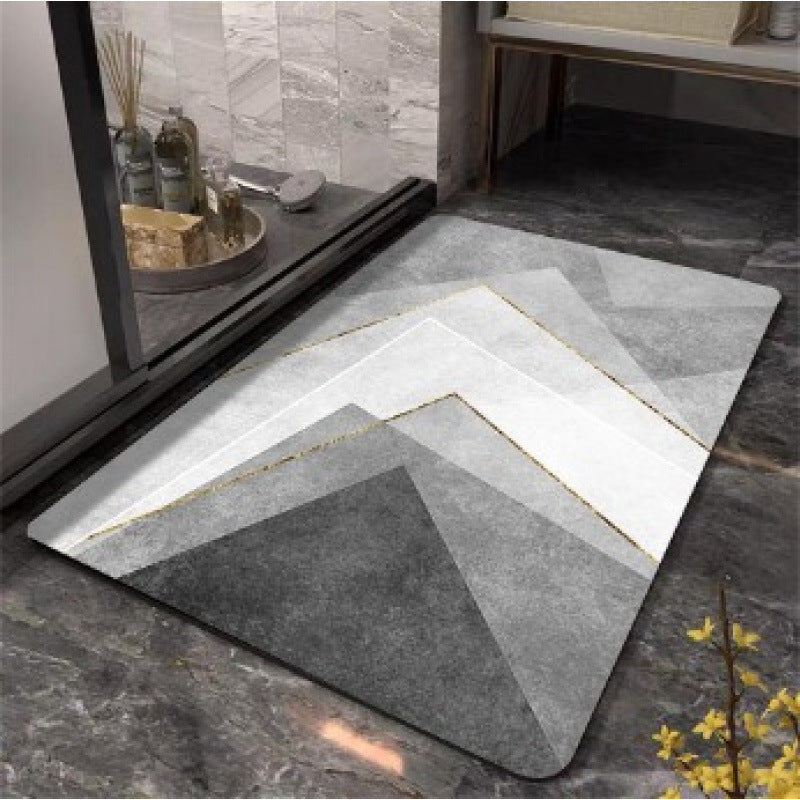 Abstract Geometric Design Bath Mat