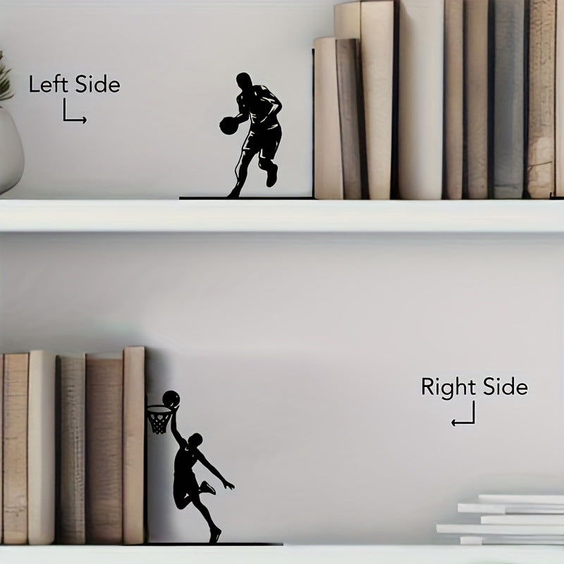 Basketball-Themed Metal Bookends