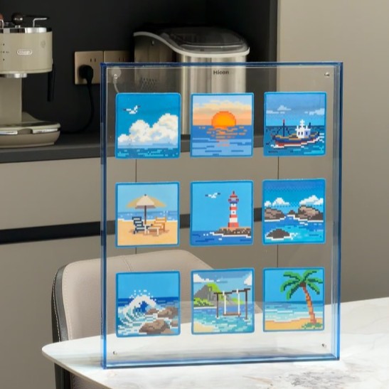 Decorative Beach-Themed Art Display for Home