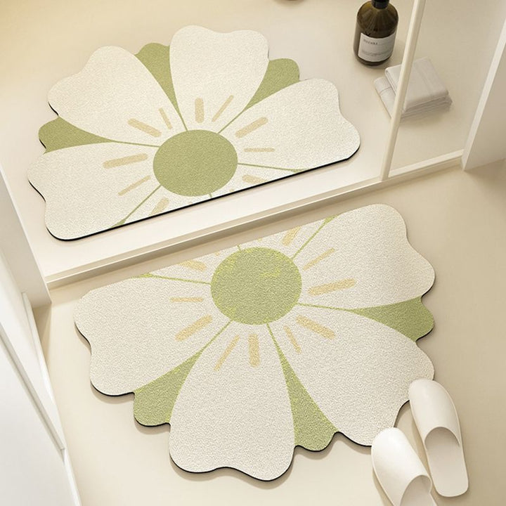 Sunflower-Shaped Bath Mat