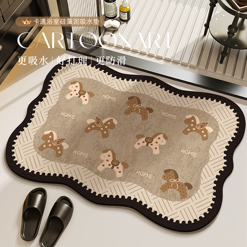 Cozy Pet-Themed Area Mat