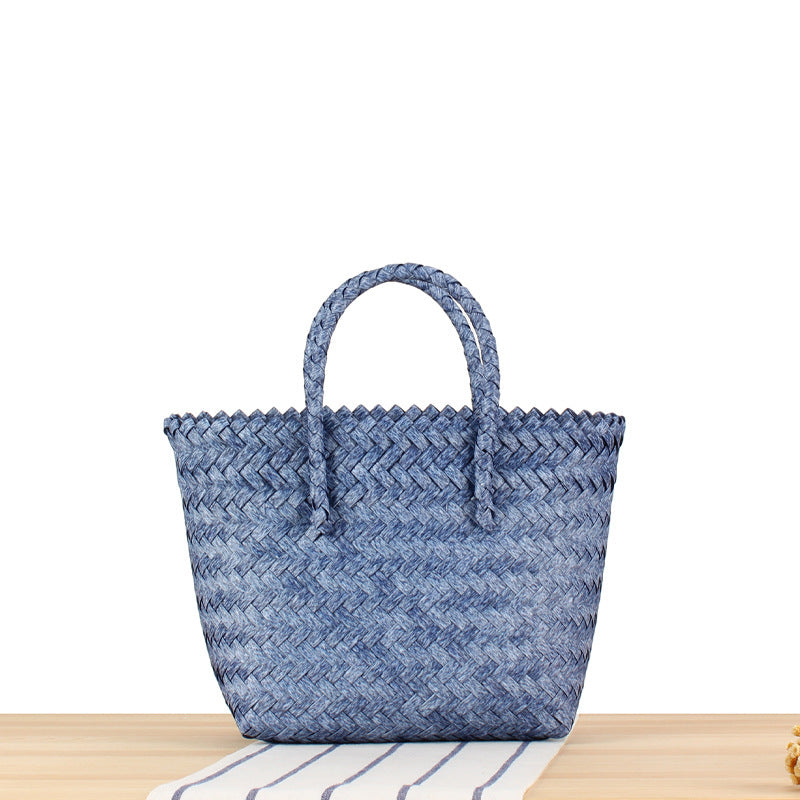 Braided Tote Bag with Modern Patterns Kalsten