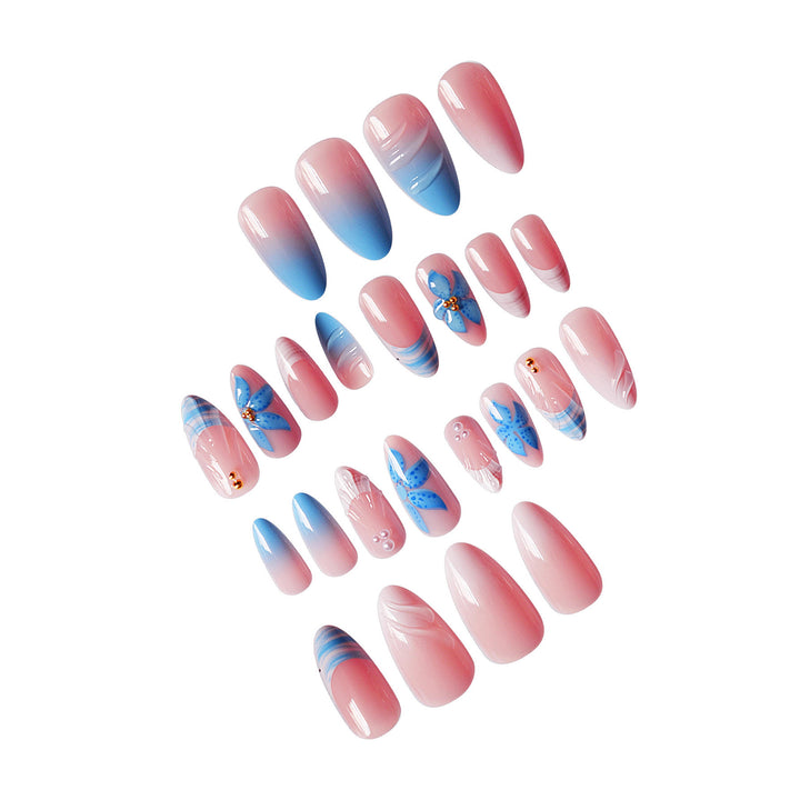 Artistic Butterfly-Inspired Press-On Nail Set Kalsten