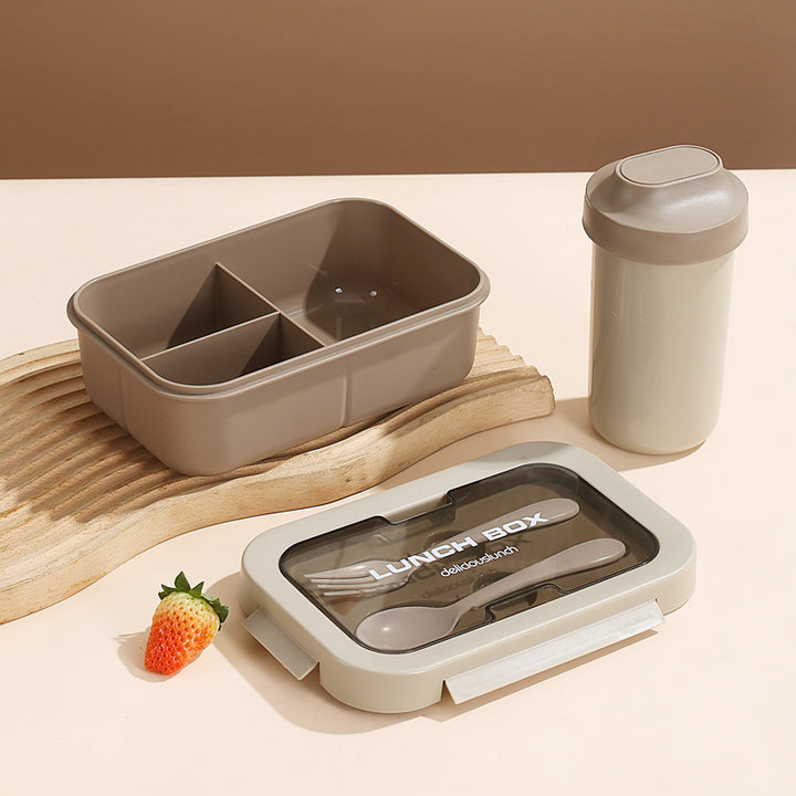 Dual-Compartment Stainless Steel Lunch Box