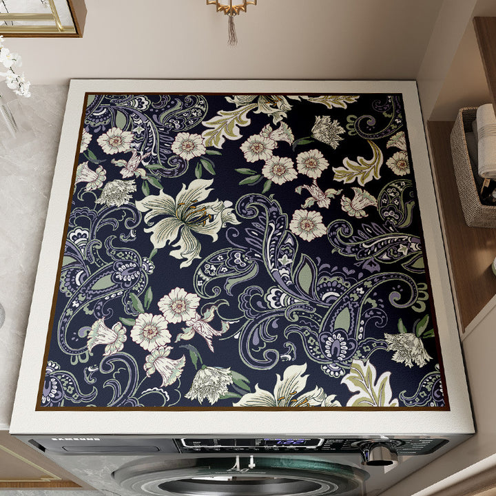 Decorative Floral Area Mat Kalsten 1786980001