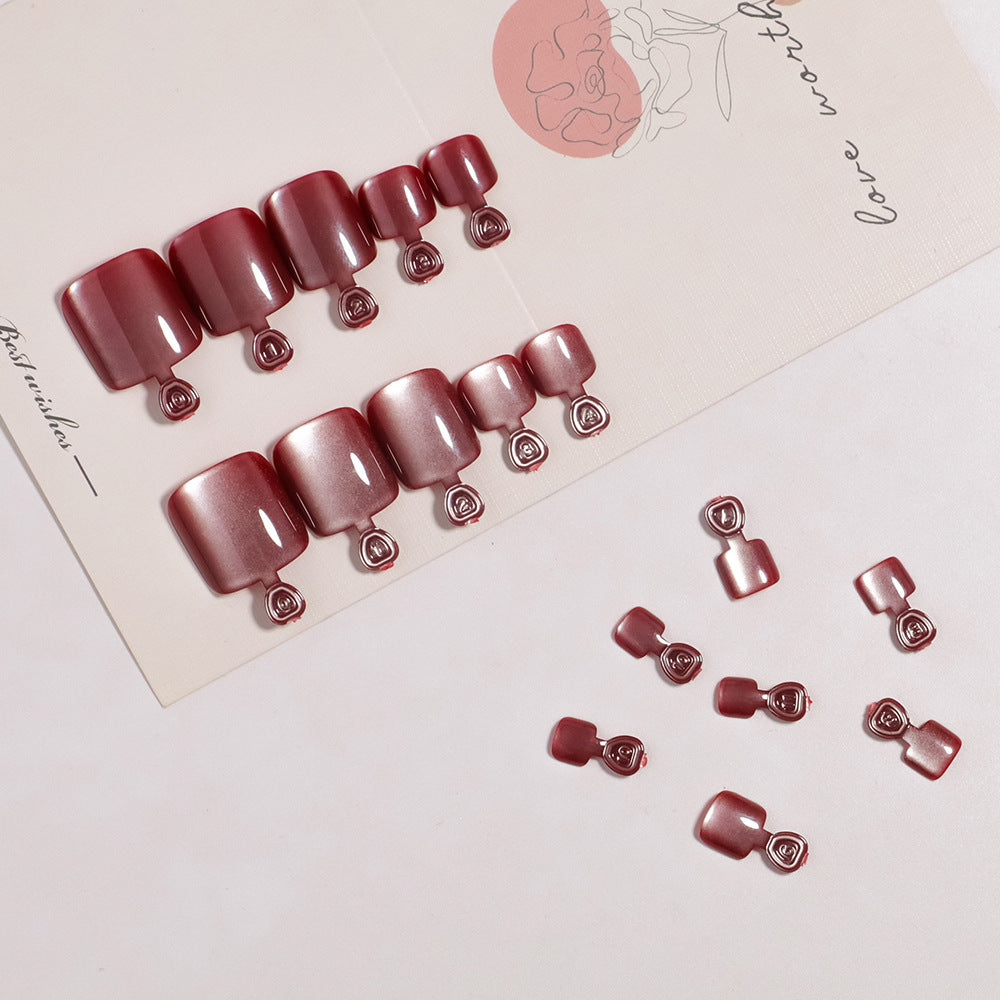 Premium Nail Art Press-On Toenail Set Kalsten