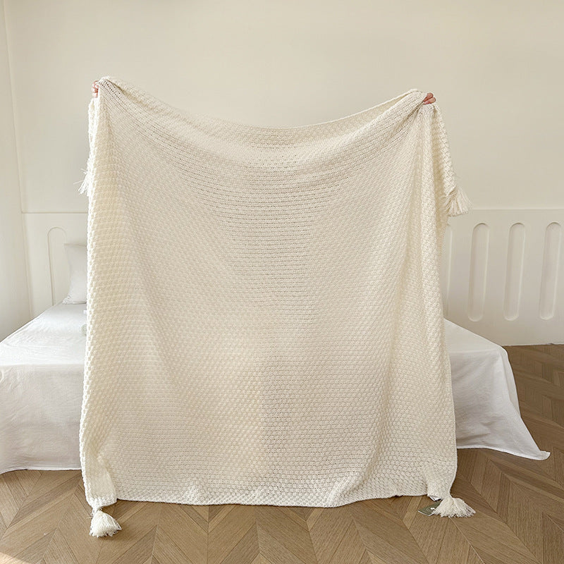 Textured Woven Throw Blanket