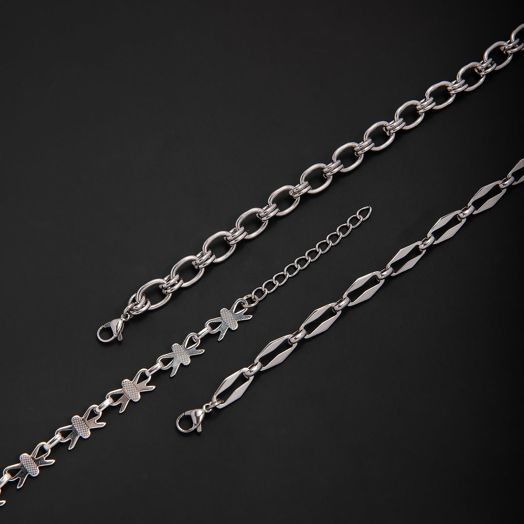 Elegant Geometric Link Bracelet Kalsten