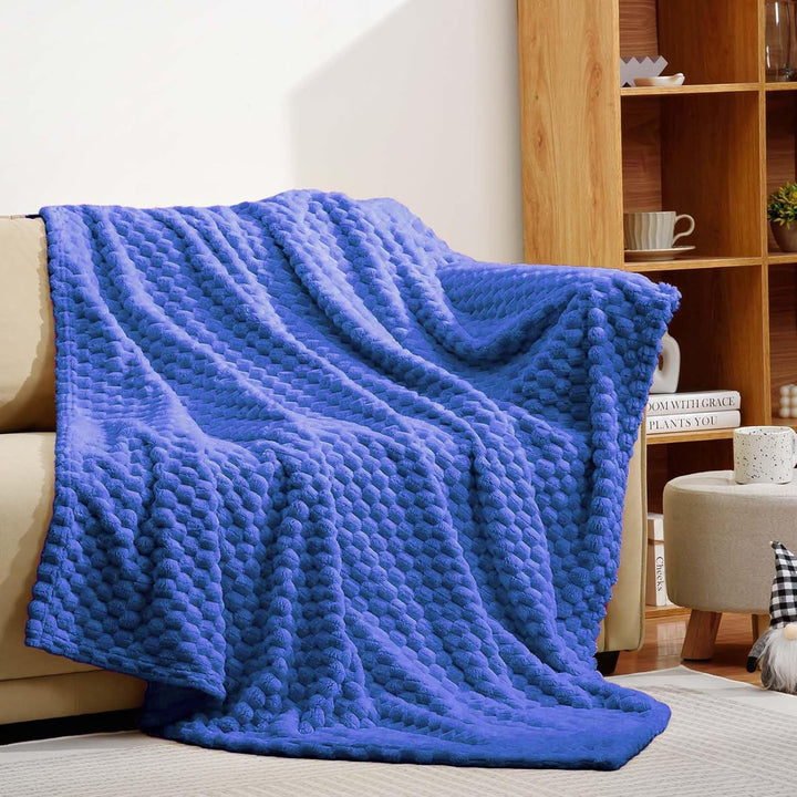 Luxurious Plush Popcorn Texture Throw Blanket