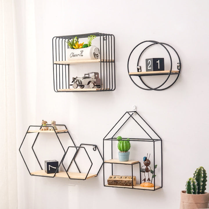 Hexagonal Floating Plant Shelf