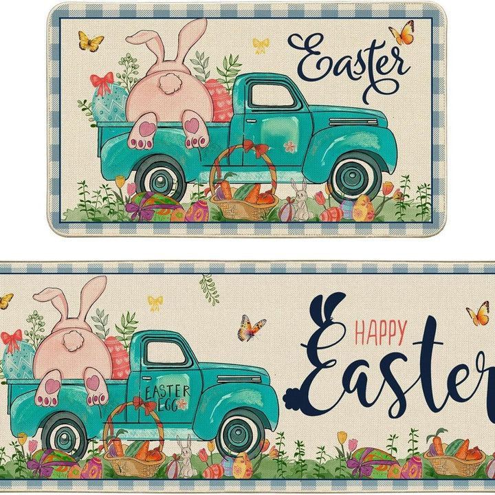 Decorative Bunny Print Runner Mat Kalsten
