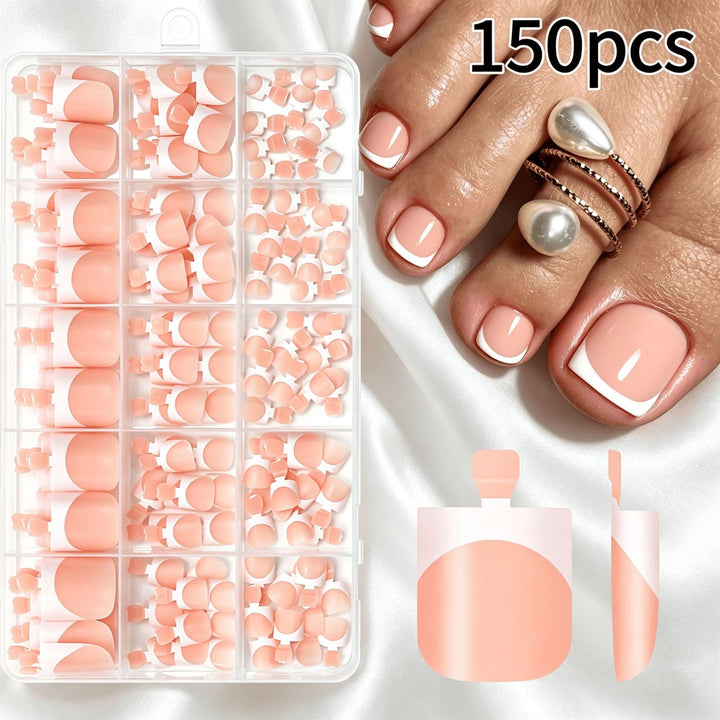 Premium French Tip False Nail Set Kalsten