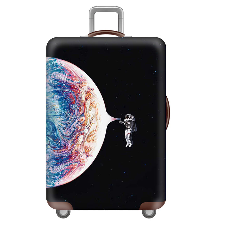 Unisex Hard Shell Luggage with Creative Astronaut Motto Kalsten