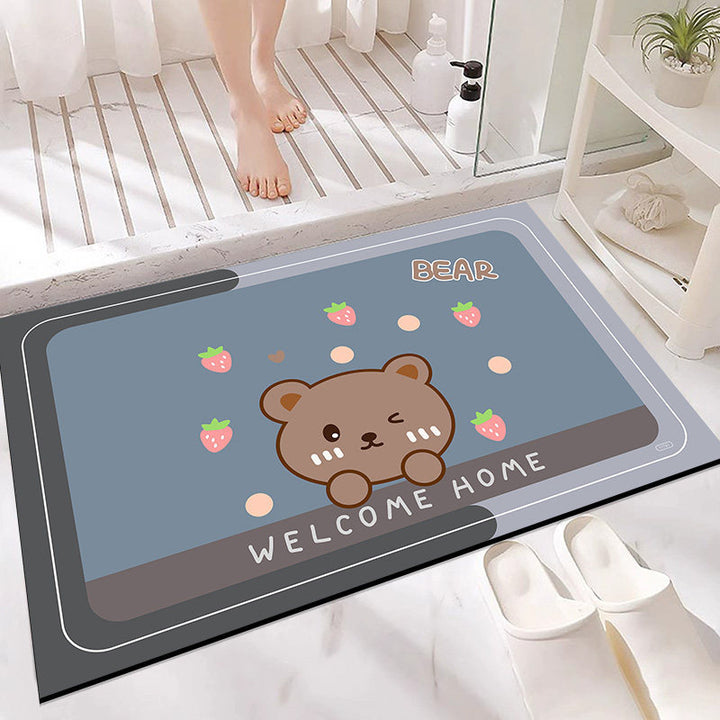 Absorbent Bathroom Mat Kalsten