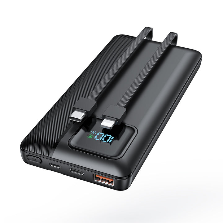 Powerbank with Integrated Charging Cable and LED Display Kalsten