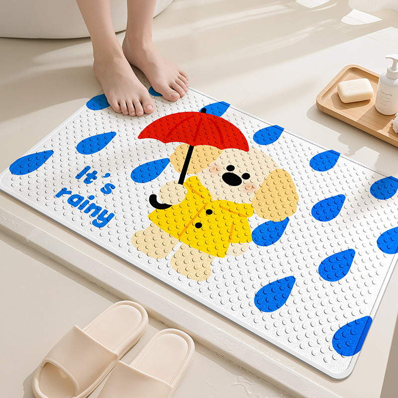 Playful Dog-Themed Bath Mat Kalsten