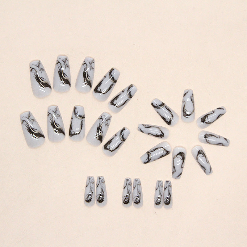 Marble Design Press-On Nail Extensions Kalsten