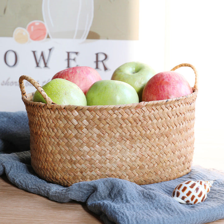 Handwoven Seagrass Storage Basket Kalsten