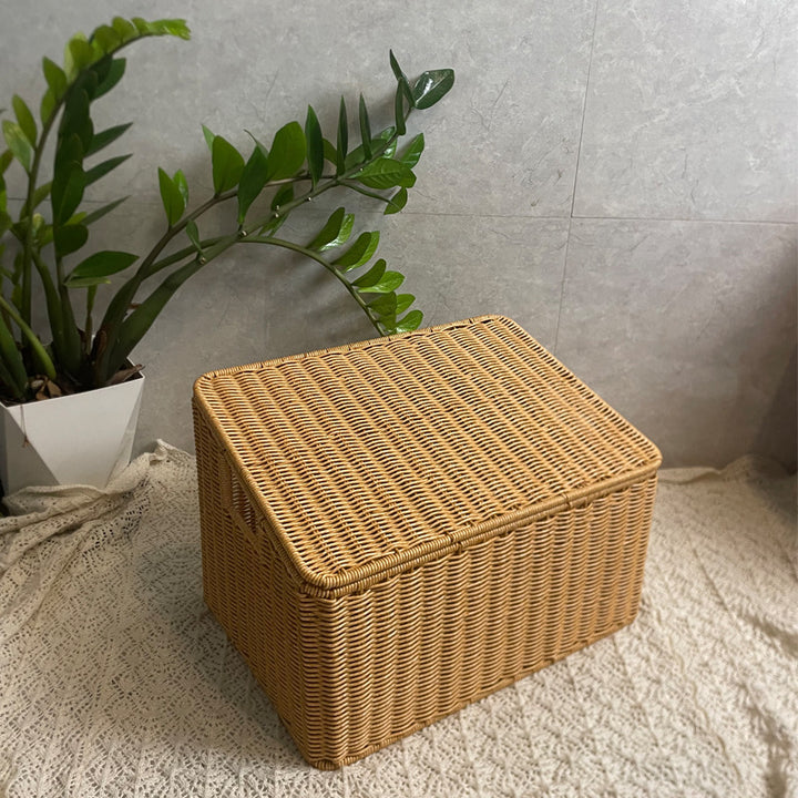 Handwoven Rectangular Storage Basket Kalsten