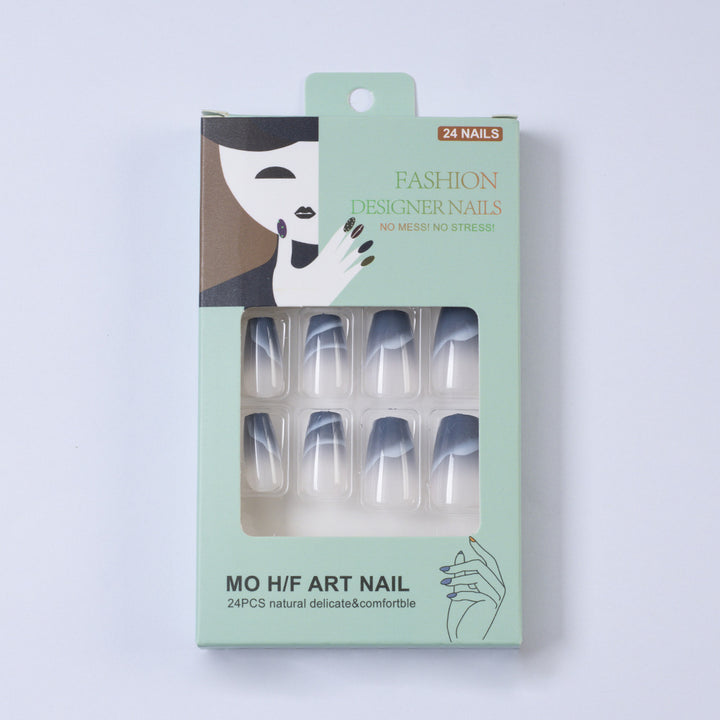 Elegant Artificial Nails with Transparent Gradient Kalsten