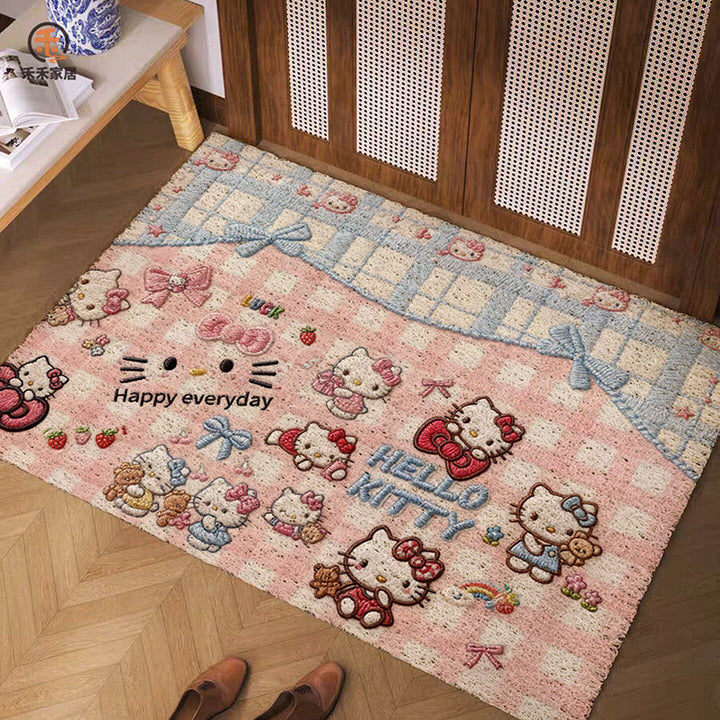Cartoon-Themed Welcome Mat