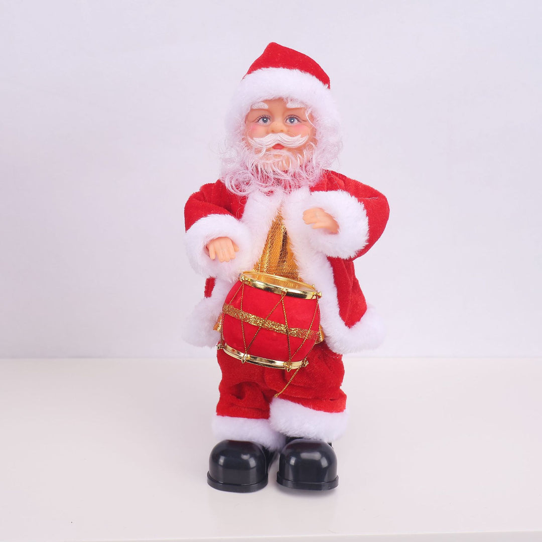 Decorative Santa Claus figure with saxophone