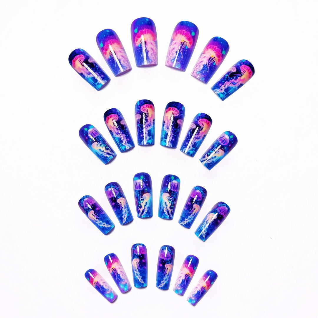 Creative 3D Art Nails with Ocean Motif Kalsten