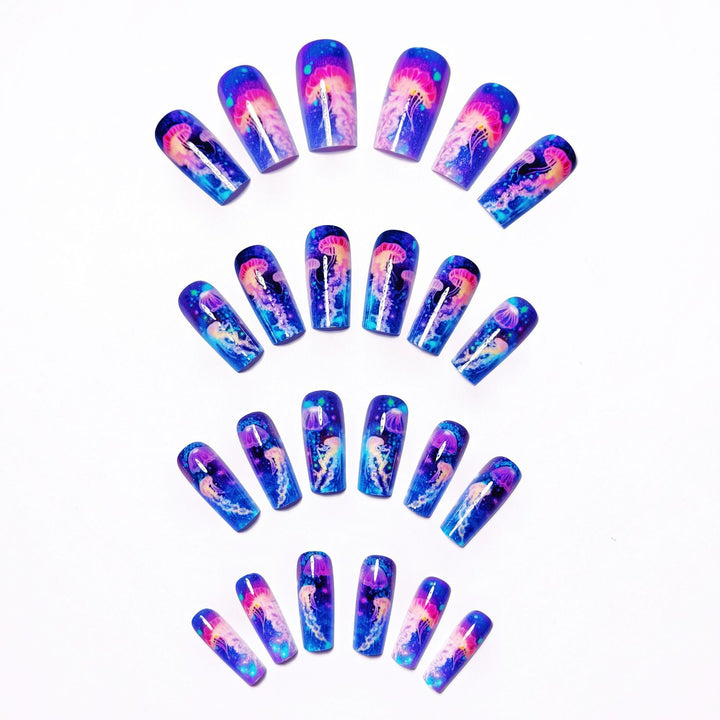 Creative 3D Art Nails with Ocean Motif Kalsten