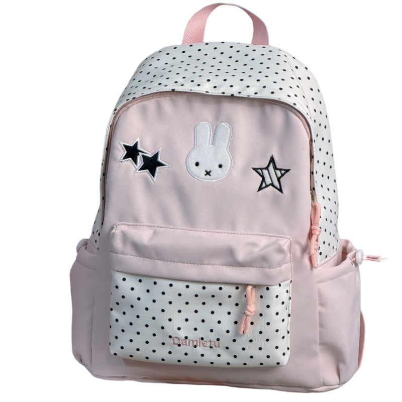 Cute Bunny-Embellished Backpack Kalsten