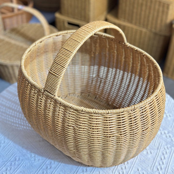 Decorative Round Woven Serving Tray Kalsten