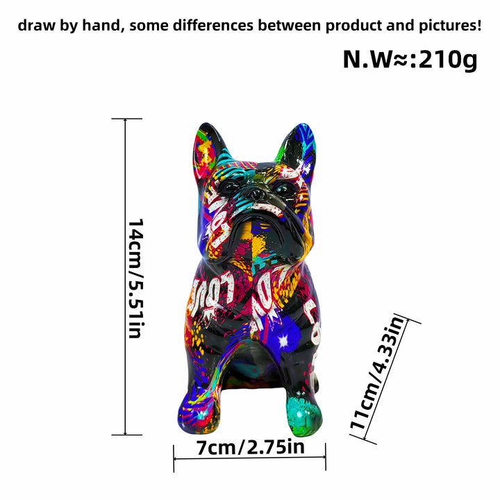 Artistically designed bulldog figure Kalsten