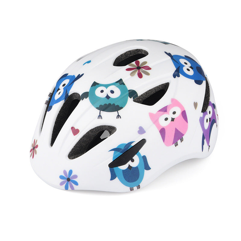 Children's Playful Owl Design Safety Helmet Kalsten