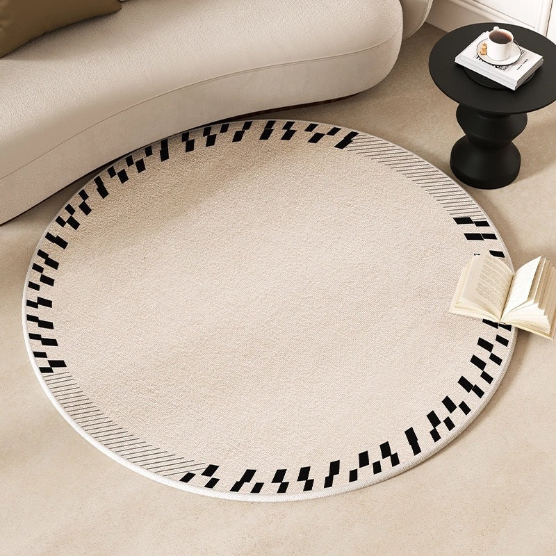 Round Geometric Pattern Carpet