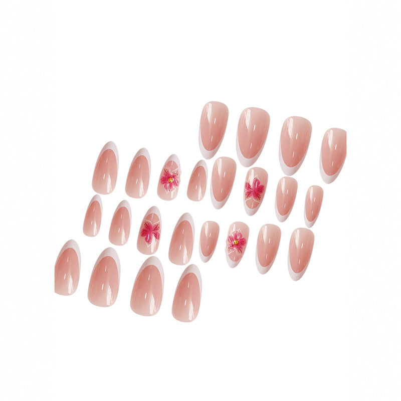 Elegant Floral Design Press-On Nail Extensions Kalsten