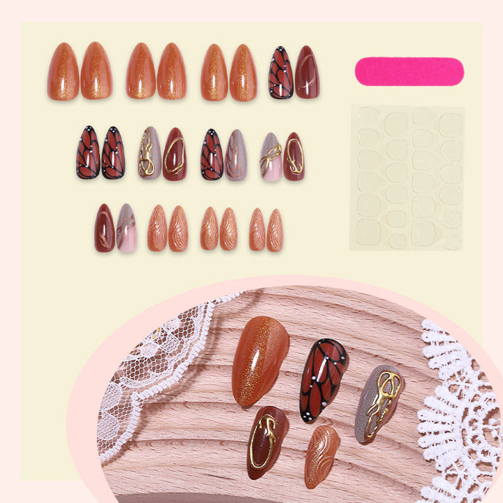 Elegant Artistic Press-On Nail Set kalsten
