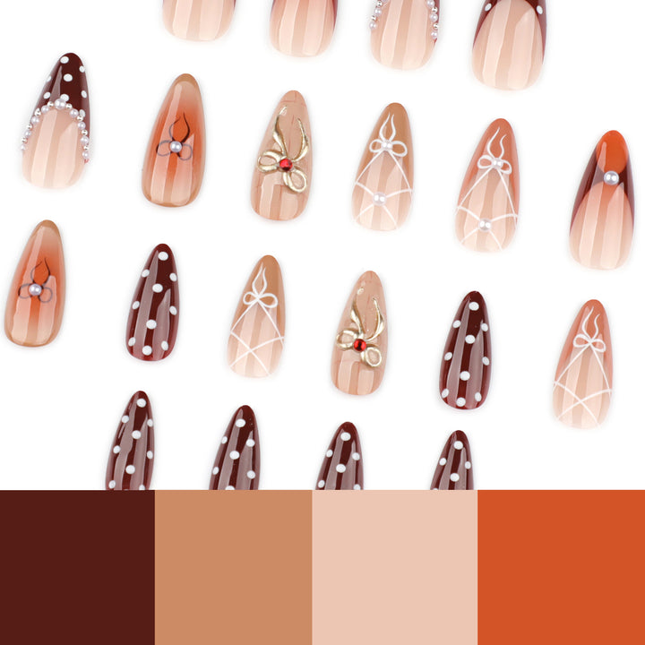 Artful stiletto nails in elegant design Kalsten