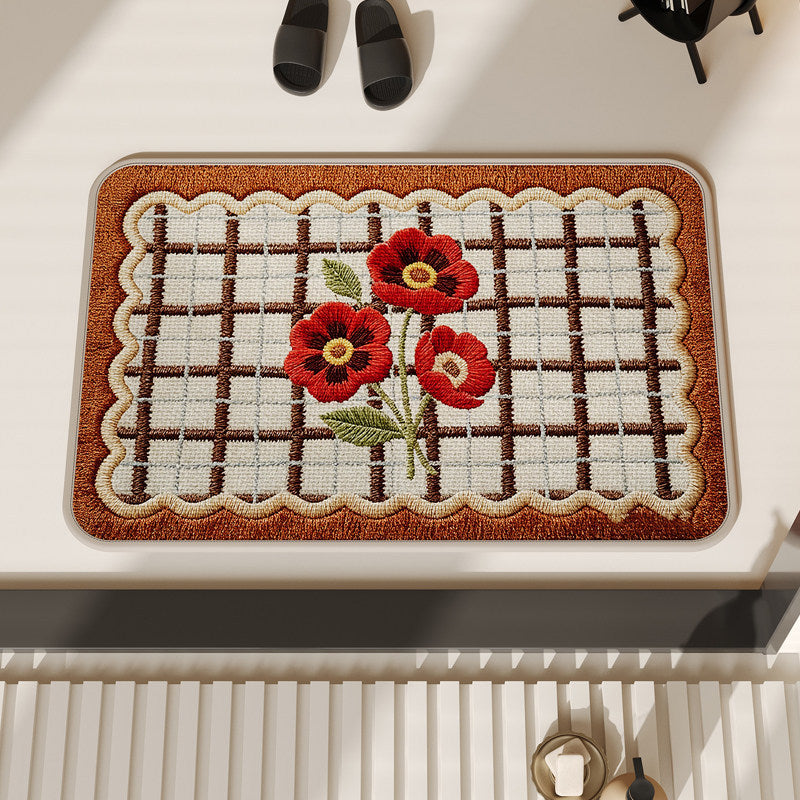 Floral Patterned Comfort Mat