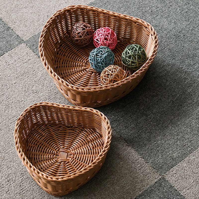 Heart-Shaped Woven Storage Basket Kalsten