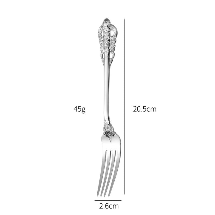 Elegant fish fork with artistic handle design Kalsten