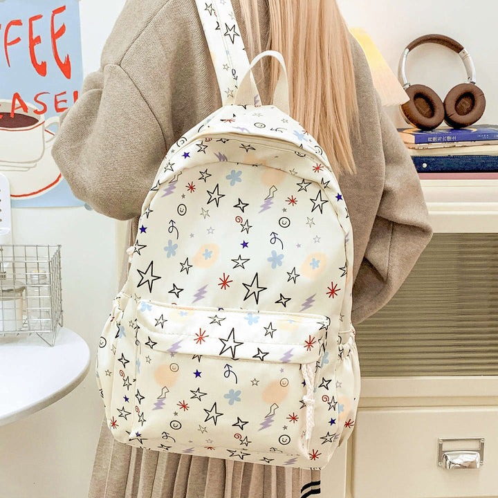 Stylish Patterned School Backpack Kalsten