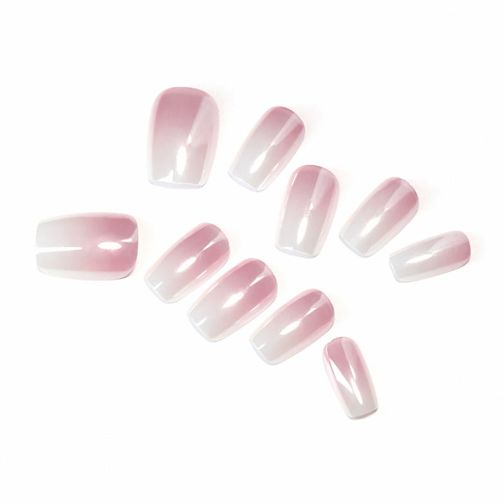 Artificial nail extensions in elegant ombre design Kalsten