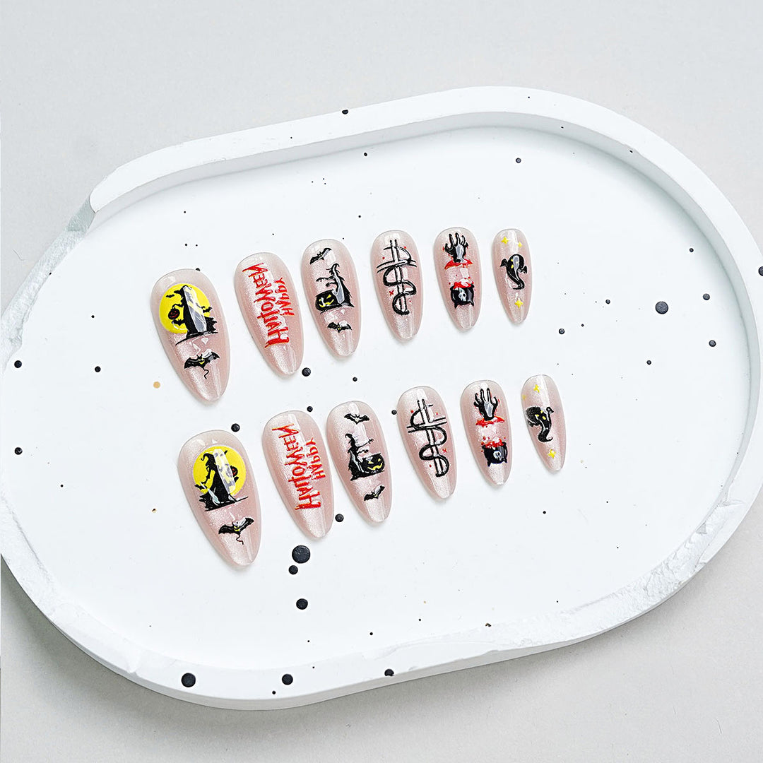 Halloween-Themed Nail Art Set Kalsten