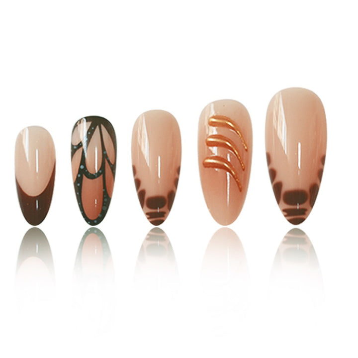 Designer Artistic Press-On Nail Extensions Kalsten
